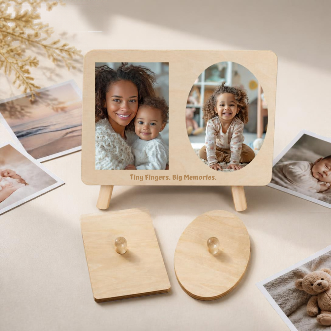 Insert your family photos in the puzzle